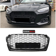 Решітка радіатора Audi A5 F5 (2016-2021) в стилі RS5 (чорний глянець)