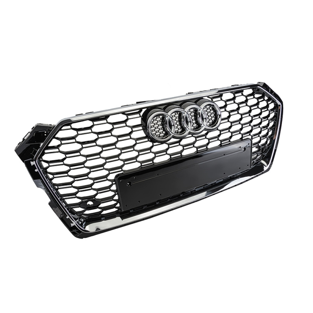 Решетка радиатора Audi A5 (2016 -...) в стиле RS5 quattro (Gloss Black / Chrome)