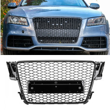 Решітка радіатора Audi A5 (2007-2011) в стилі RS5 без кілець (чорний глянець)