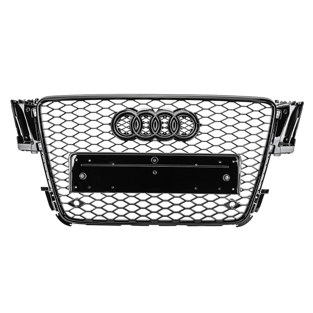 Решітка радіатора Audi A5 (2007 2011) в стилі RS5 (Чорний глянець)