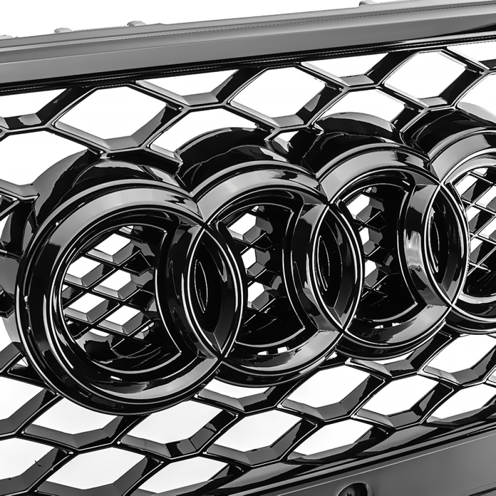 Решетка радиатора Audi A5 (2007-2011)  в стиле RS5 (Gloss Black)