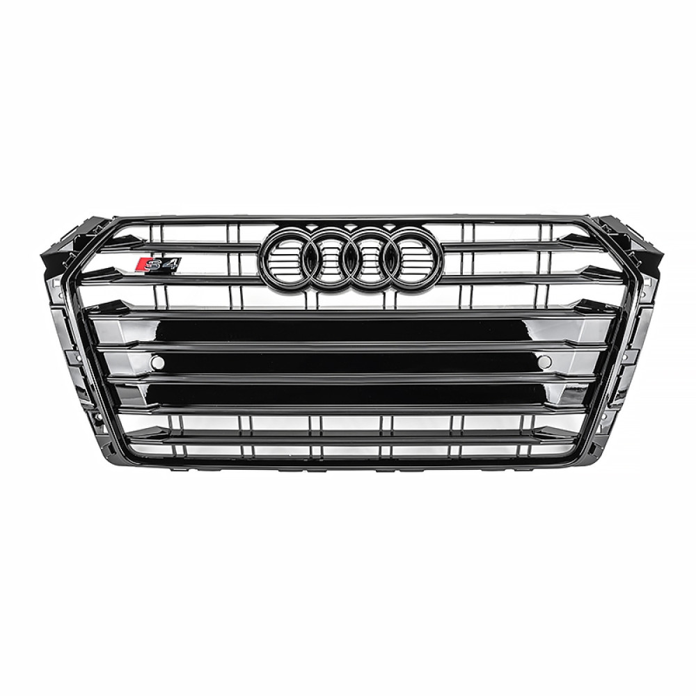 Решетка радиатора Audi A4 B9 (2015-2019) в стиле S-Line (Gloss Black)