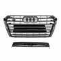 Решетка радиатора Audi A4 B9 (2015-2019) в стиле S-Line (Gloss Black)
