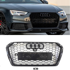 Решітка радіатора Audi A4 B9 (2015-2019) в стилі RS4 під камеру