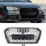 Решетка радиатора Audi A4 B9 (2015-2019) в стиле RS4 под камеру