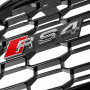 Решетка радиатора Audi A4 B9 (2015 -…) В cтиле RS quattro (Gloss Black)