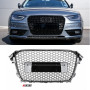 Решітка радіатора для AUDI A4 B8 (2011-2015) в стилі RS4 без кілець (глянець)