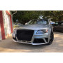 Решітка радіатора Audi A4 B8 (2008-2011) в стилі RS4 (Gloss Black) без кілець