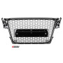 Решітка радіатора Audi A4 B8 (2008-2011) в стилі RS4 (Gloss Black) без кілець