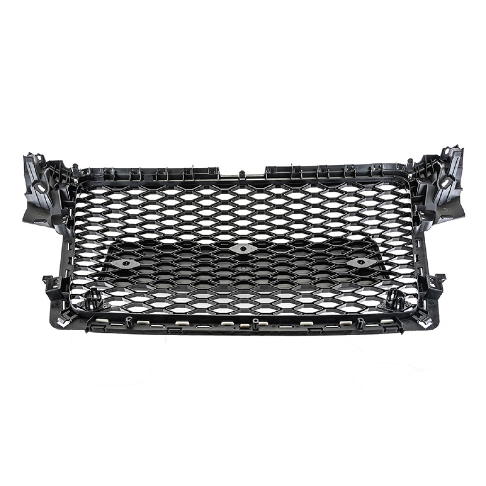 Решетка радиатора Audi A4 B8 (2008-2011) в стиле RS4 (Gloss Black) без колец