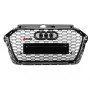 Решетка радиатора Audi A3 8V (2016-2020) в cтиле RS3 Quatro (глянец)