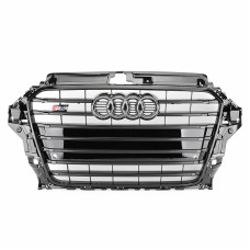 Решітка радіатора Audi A3 8V (2012 2016) стиль S3 чорний глянець