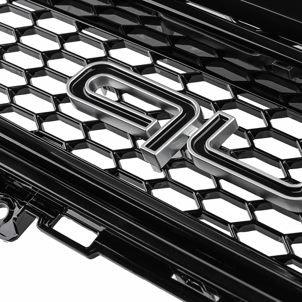 Решетка радиатора Audi A3 8V (2012-2016) в cтиле RS3 QUATRO (Gloss Black)
