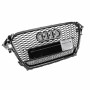 Решетка радиатора Audi A3 8V (2012-2016) в cтиле RS3 QUATRO (Gloss Black)