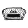 Решетка радиатора Audi A3 8V (2012-2016) в cтиле RS3 QUATRO (Gloss Black)