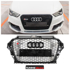 Решітка радіатора Audi A3 8V (2012-2016) в стилі RS3 (глянець)