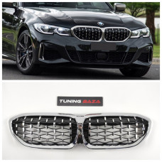 Решітка радіатора BMW 3-Series G20/G21 (2018-2022) у стилі Diamond