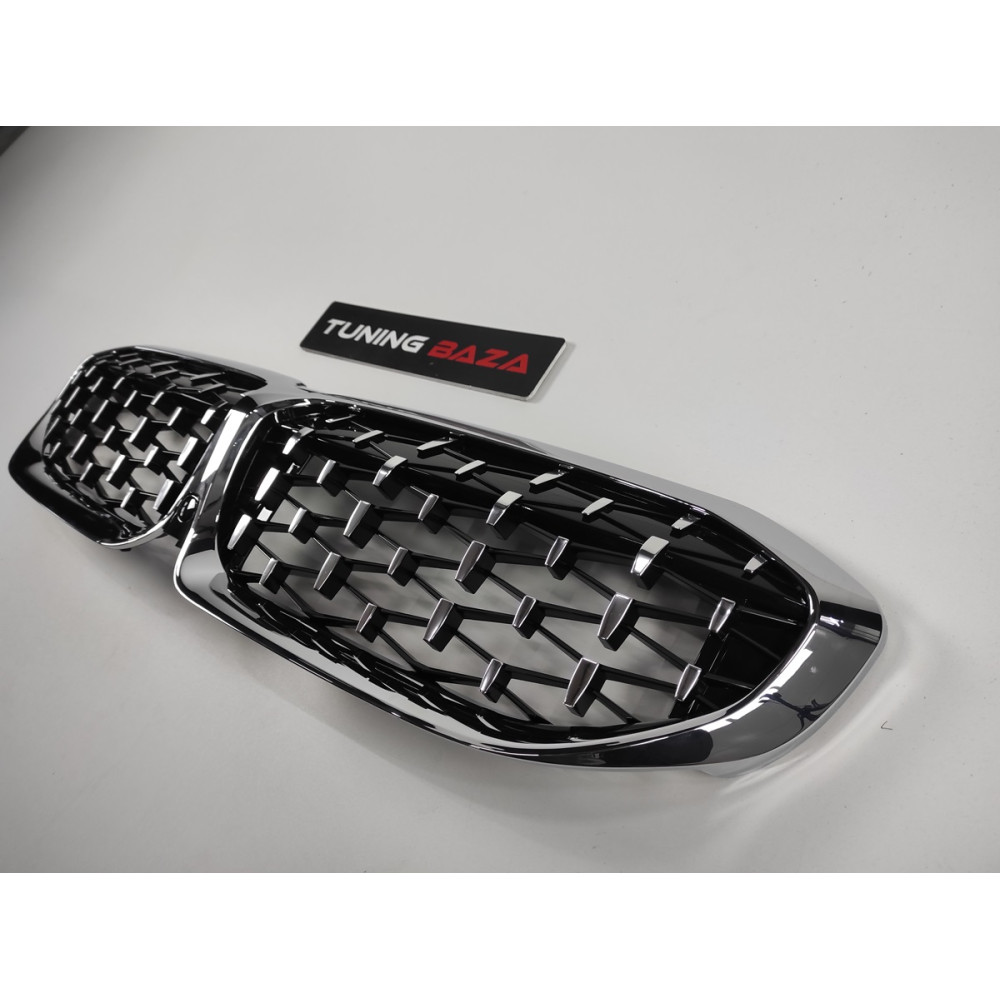Решетка радиатора BMW 3-Series G20/G21 (2018-2022) в стиле Diamond