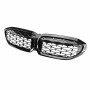 Решетка радиатора (ноздри) BMW 3 G20 G21 (Diamond Style) Gloss Black
