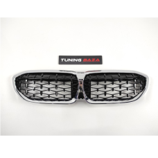 Решітка радіатора BMW 3-Series G20/G21 (2018-2022) у стилі Diamond Black/Chrome