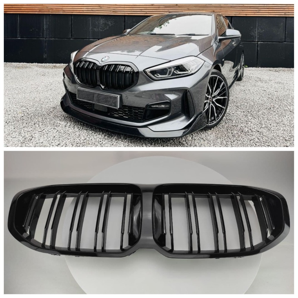 Решетка радиатора BMW 1-Series F40 (2019-2023) в стиле M (Gloss Black)