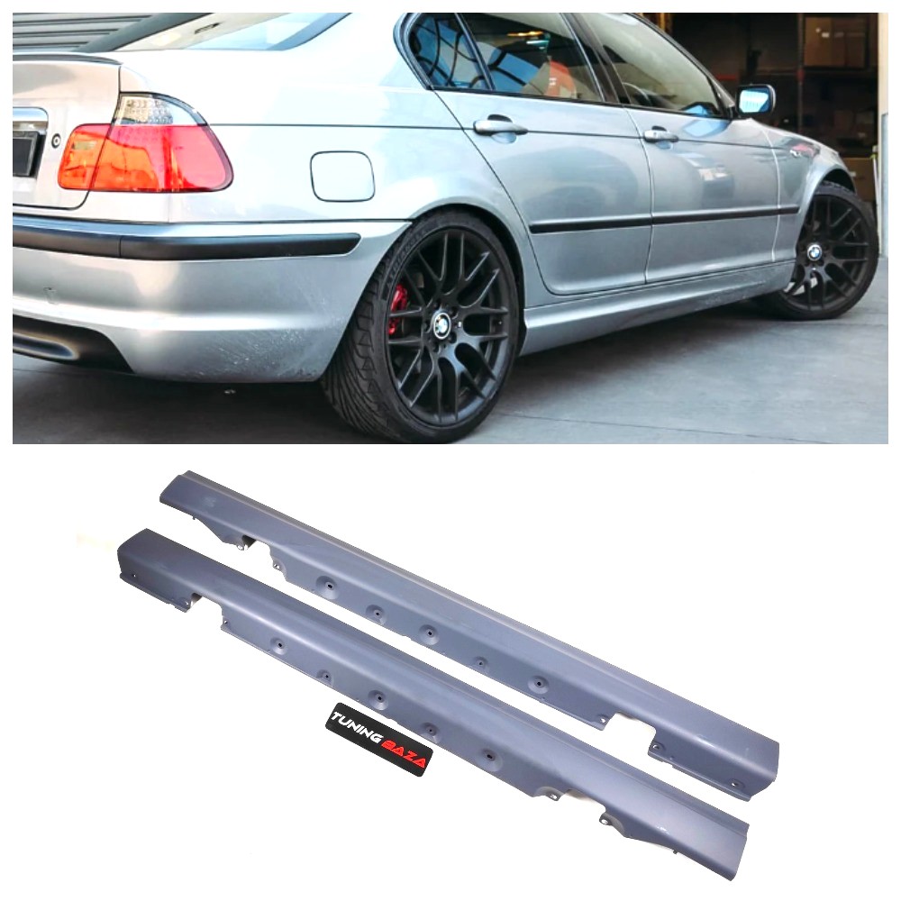 Накладки на пороги (наружные) BMW 3 E46 4D (1998 - 2004) в стиле М-TECH
