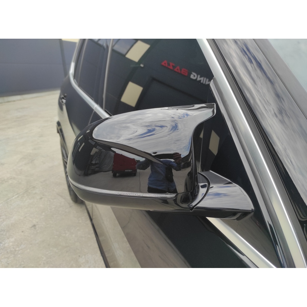 Накладки зеркал BMW G-Серии X3 G01 / X4 G02 / X5 G05 / X6 G06 / X7 G07 (Черный глянец) M-LOOK