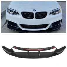 Накладка (сплиттер) на передний бампер BMW F22 / F23 в стиле M-Performance (2013+)