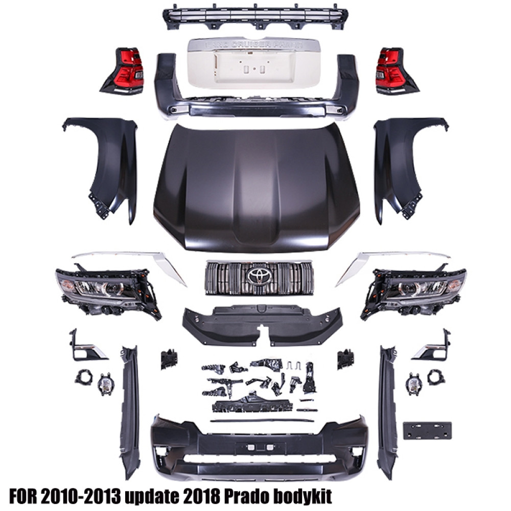 Комплект обвеса Toyota Land Cruiser Prado 150 2008-2015 в стиле 2018