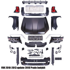 Комплект обвеса Toyota Land Cruiser Prado 150 2008-2015 в стиле 2018 Комплект обвеса Toyota Land Cruiser Prado 150 2008-2015 в стиле 2018