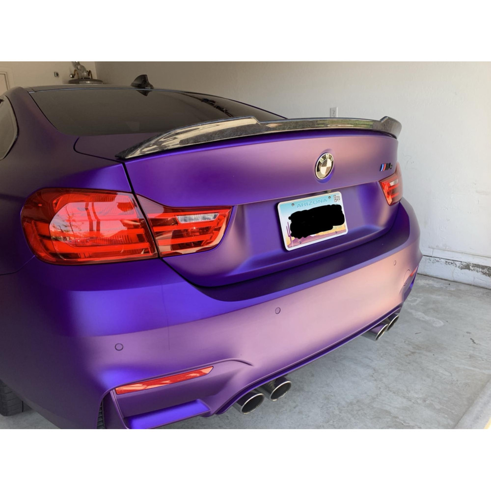 Карбоновый спойлер крышки багажника BMW M4 F82 coupe (2014-2021) в стиле CS (Forged)