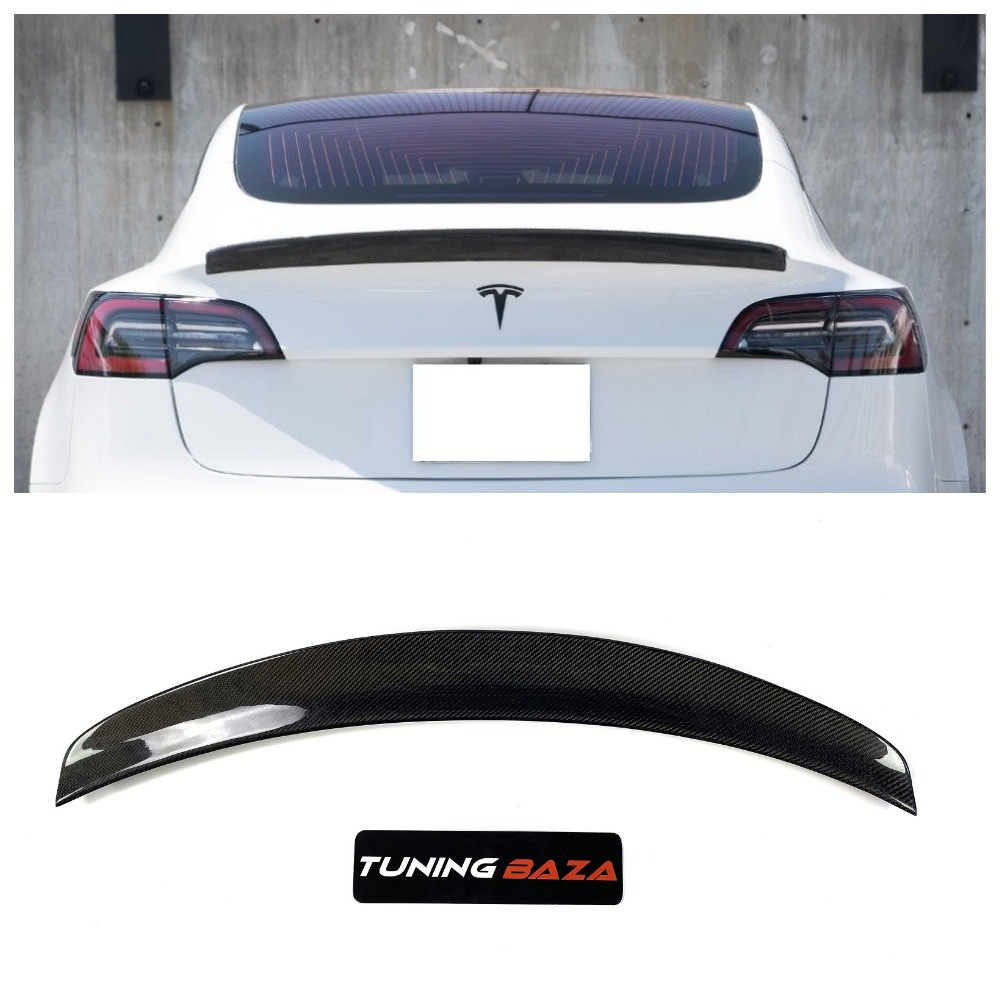 Карбоновий спойлер Tesla Model 3 (2017+) у стилі TS