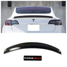 Карбоновый спойлер Tesla Model 3 (2017+) в стиле TS