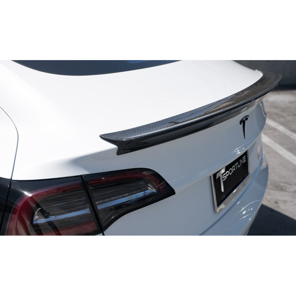Карбоновый спойлер Tesla Model 3 (2017+) в стиле TS