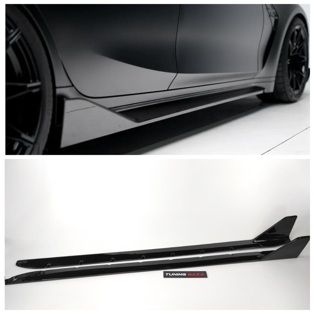 Бічні леза порогів BMW M3 G80 M4 G82 Gloss Black