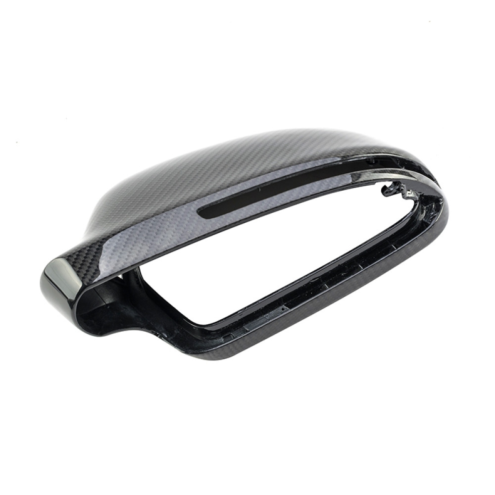Карбонові накладки дзеркал Audi A4 B8 (2008-2011) (Carbon) side assist