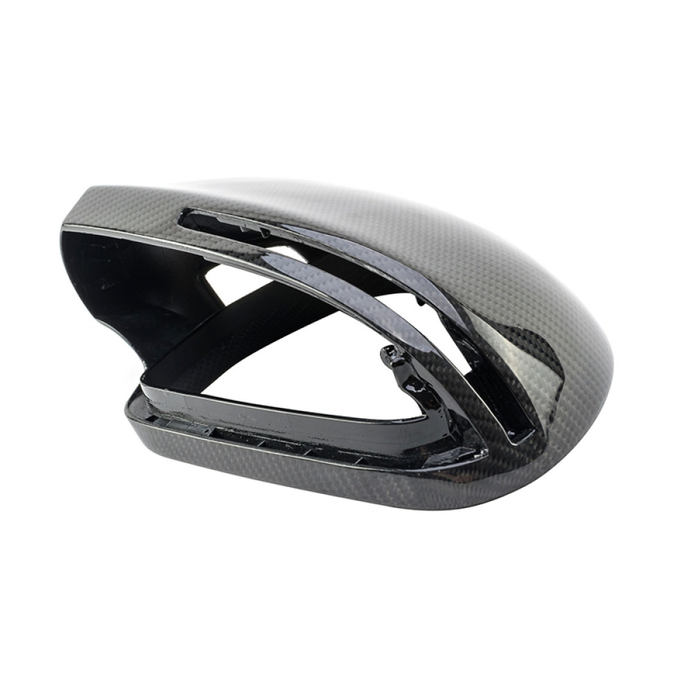 Карбоновые накладки зеркал Audi A4 B8 (2008-2011) (Carbon) side assist