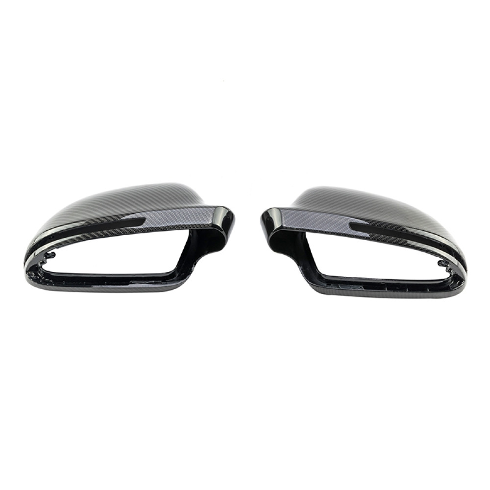 Карбоновые накладки зеркал Audi A4 B8 (2008-2011) (Carbon) side assist
