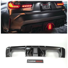 Задний диффузор BMW M3 G80 M4 G82 Черный глянец