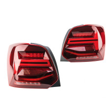 Задні діодні ліхтарі Volkswagen Polo Vento Red Clear