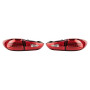 Задние диодные фонари Mazda 6 GJ (2012+) в стиле Red/Clear Lens с желтым указателем поворота