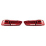 Задние диодные фонари (оптика) Mitsubishi Lancer X Red white в стили ауди