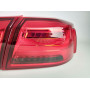 Задние диодные фонари (оптика) Mitsubishi Lancer X  Red smoked в стили ауди