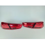 Задние диодные фонари (оптика) Mitsubishi Lancer X  Red smoked в стили ауди