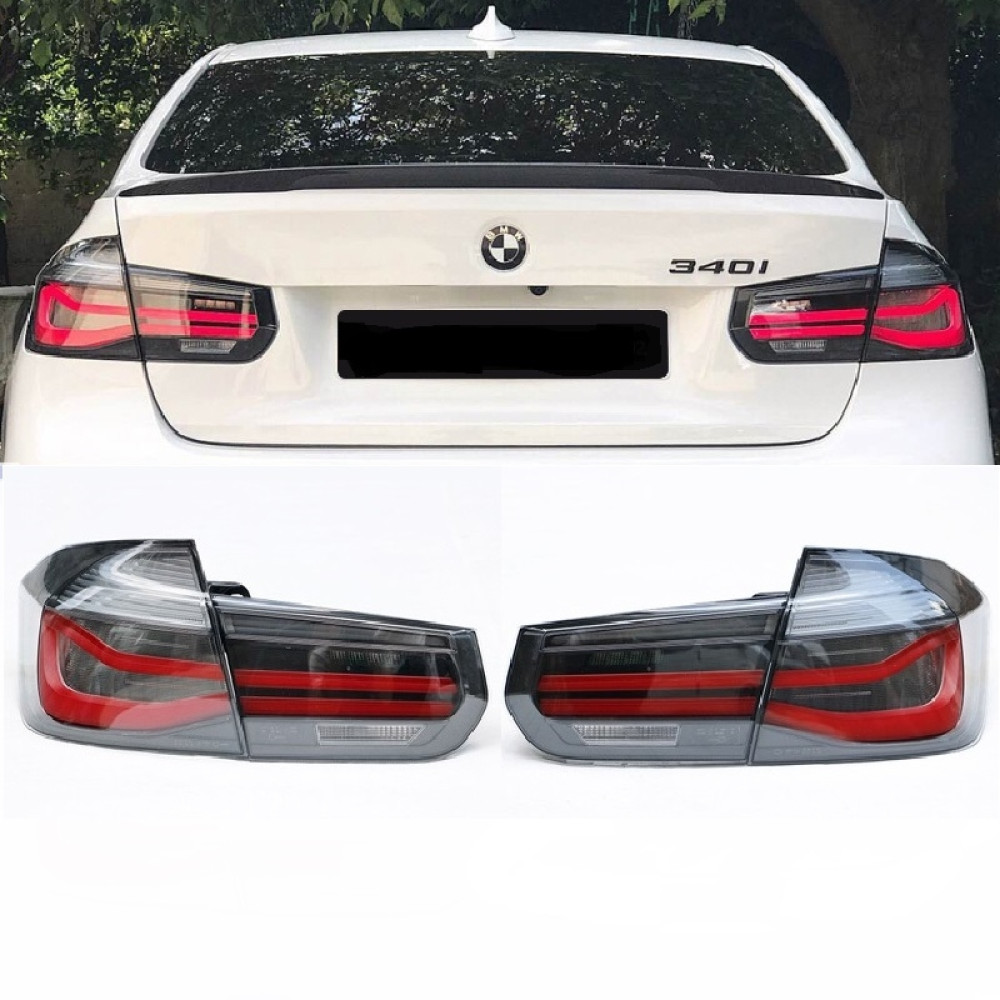 Задні Led ліхтарі BMW 3 F30 для LCI (димчаті)