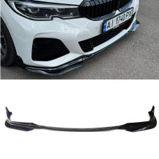 Диффузор переднего бампера BMW 3 G20 M-Performance V1 (Черный глянец)