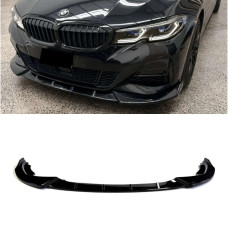 Дифузор переднього бампера BMW 3 G20 Competition (чорний глянець)