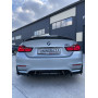 Диффузор (накладка) Заднего бампера BMW M3 F80 / M4 F82 PSM Style черный глянець
