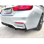 Диффузор (накладка) Заднего бампера BMW M3 F80 / M4 F82 PSM Style черный глянець