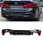Дифузор заднього M бампера BMW 5 G30 G31 M5 Competition  (глянець)